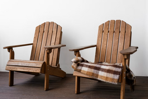 teak Adirondack chairs