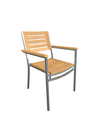Kayu® Arawana Teak Stacking Chair - [Kayu Teak]